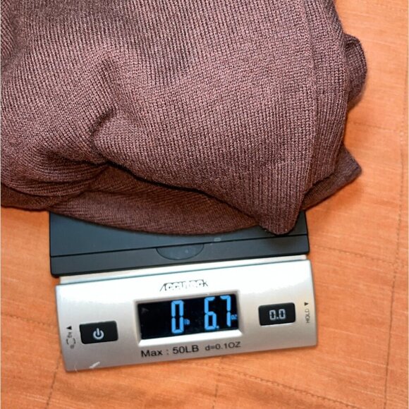 Neiman Marcus Brown 100% Cashmere Blend V-Neck Pullover Sweaters Women’s Size L - Picture 7 of 7